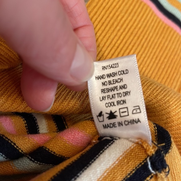 JoosTricot Striped crewneck long sleeve sweater, M - Picture 6 of 7